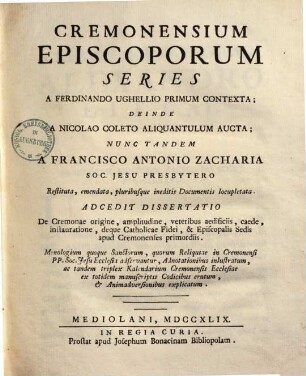 Cremonensium episcoporum series