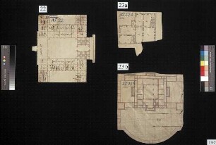 Grundriss einer vierflügeligen Schlossanlage