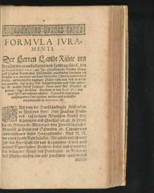 Formula Iuramenti.