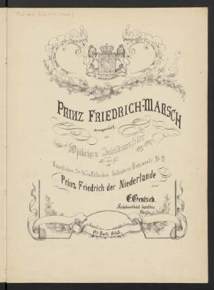 Prinz Friedrich-Marsch; winds, stck; F-Dur