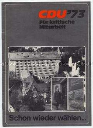Sonderdruck der CDU zu den Kommunalwahlen in Niedersachsen 1973
