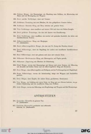 Antiquitäten (Nr. 874-1068)