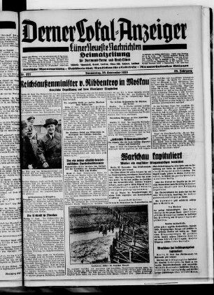 Derner Lokal-Anzeiger. 1937-1941