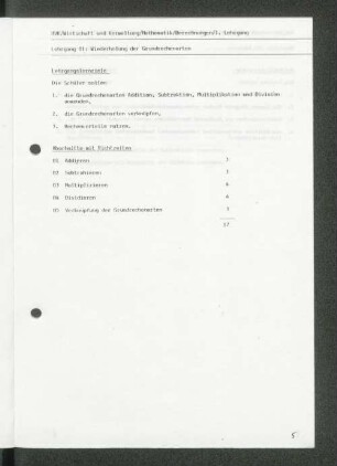 [Lehrgänge 01 bis 08]