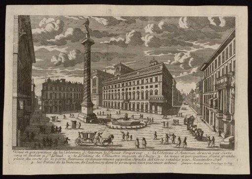 Veüe et perspective de la Colomne d Antonin le Pieux Empereur.