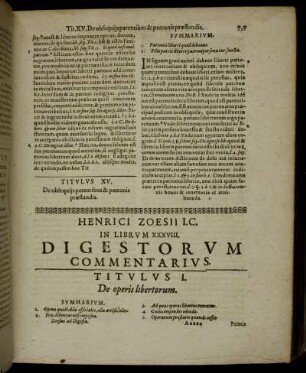 In Librum XXXVIII.
