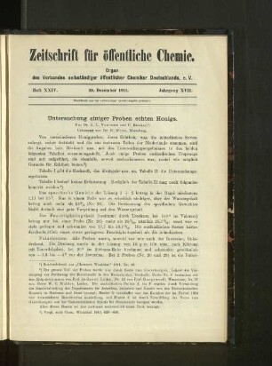 Heft XXIV. 30. Dezember 1911. Jahrgang XVII.