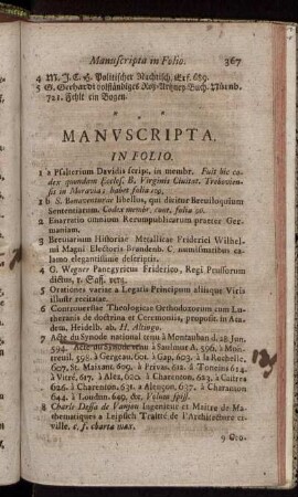 Manuscripta