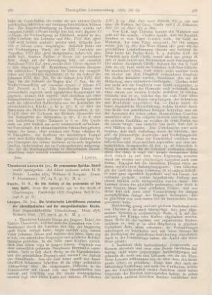 587-591 [Rezension] Langen, Jos., Die trinitarische Lehrdifferenz zwischen der abendländischen und der morgenländischen Kirche