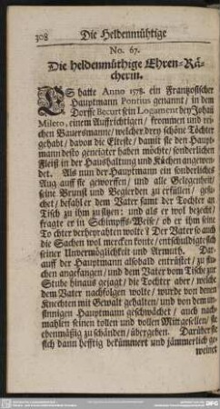 No. 67. Die heldenmüthige Ehren-Rächerin