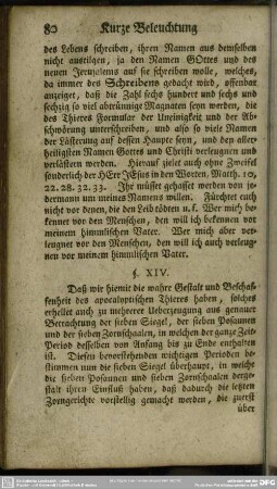 [Kurze Beleuchtung der sieben Siegel, sieben Posaunen und sieben Zornschaalen)]