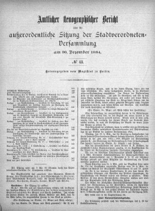 No. 43, 30. Dezember 1884