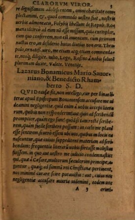 Epistolae clarorum virorum selectae