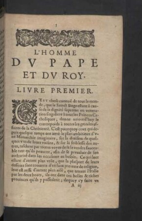 Livre premier.