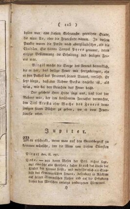 Jupiter. - Von den Nahmen Jupiters.