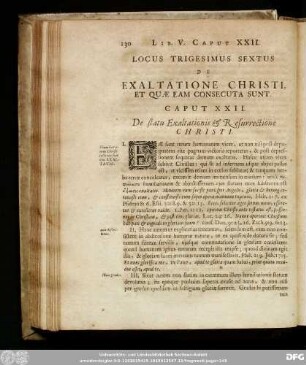 Caput XXII. De statu Exaltationis & Resurrectione Christi.