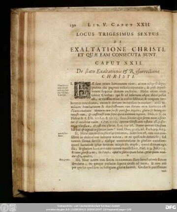 Caput XXII. De statu Exaltationis & Resurrectione Christi.