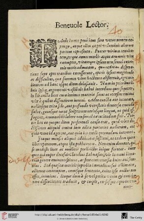 Benevole Lector
