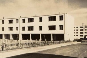 Eröffnung der Dammerstocksiedlung. Häuserzeile