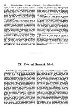 XX. Freie und Hansestadt Lübeck