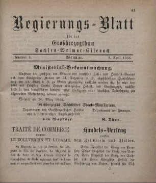 Nr. 5 : 8. April 1866