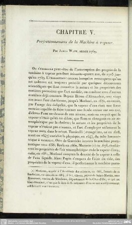 Chapitre V. Perfectionnements de la Machine à vapeur