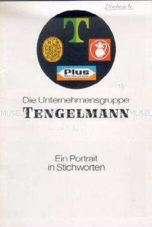 Werbeschrift der Unternehmensgruppe Tengelmann