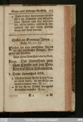 Epistel am Sonntage Judica. Hebr. IX, 11 - 15.