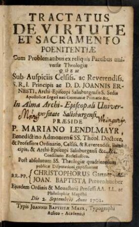1r-415, De Virtute Et Sacramento Poenitentiae