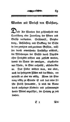 Wunden mit Verlust von Substanz.