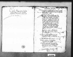 Kostenvoranschlag für den geplanten Brückenbau, von anderer Hand (Folio Doppelblatt)