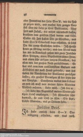 Zwölfter Brief