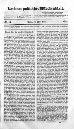 No 12, 22. März 1834
