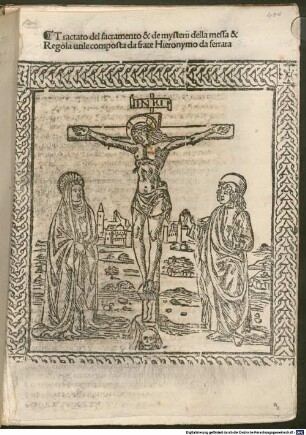 Trattato del sacramento e dei misteri della messa