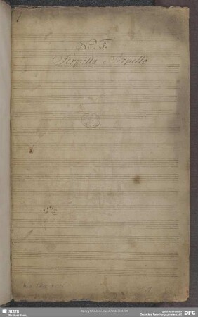Serpilla e Serpollo - Mus.2455-F-15 : V (2), strings, woodwinds, bc; MenR 144