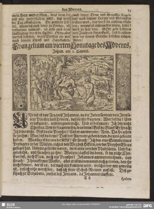 [Evangelium und Epistel am vierten Sonntage des Advents]