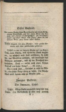 Erster Auftritt - Vier und zwanzigster und letzter Auftritt