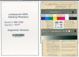 Entnazifizierung Hermann Angenendt , geb. 26.02.1893 (Buchhalter)