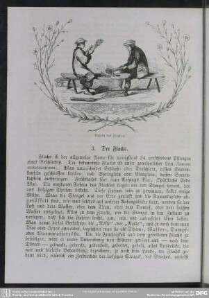 Rüffeln des Flachses