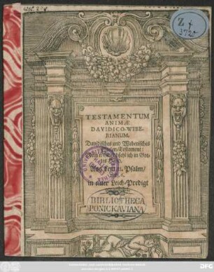 Testamentum Animae Davidico-Weberianum