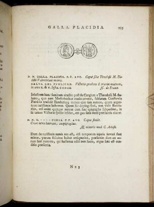 Galla. Placidia. [ ... mit Abbildungsbeschreibung].