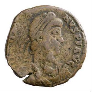 Münze, Aes 2, 9. August 378 - 25. August 383 n. Chr.