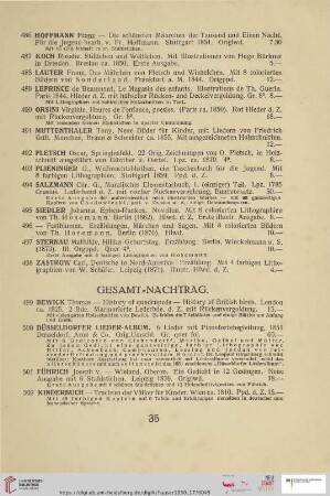 Gesamt-Nachtrag (Nr. 499 - 505)