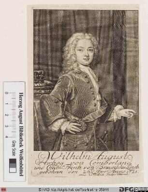 Bildnis Wilhelm August (William Augustus), kgl. Prinz von Großbritannien u. Irland, Herzog von Cumberland