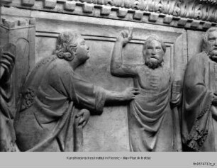 Grabmal des Patriarchen Gastone della Torre : Reliefs der Schauseite