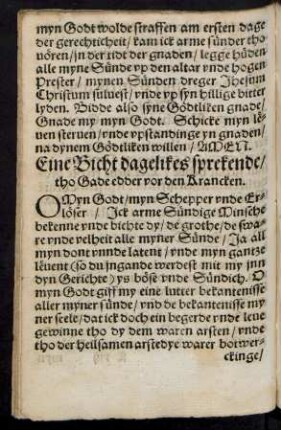 Eine Bicht dagelikes sprekende ...