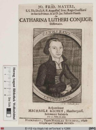 Bildnis Catharina Luther, geb. von Bora