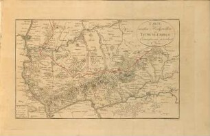Carte zu den Heilquellen am Taunusgebirge