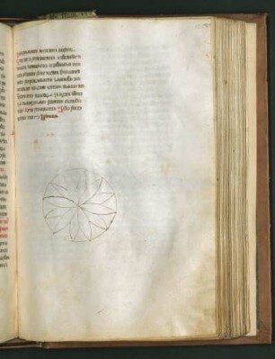 Federzeichnung (graphische Blüte im Kreis, Nachtrag)