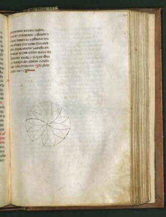 Federzeichnung (graphische Blüte im Kreis, Nachtrag)